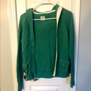 Green sweater jacket